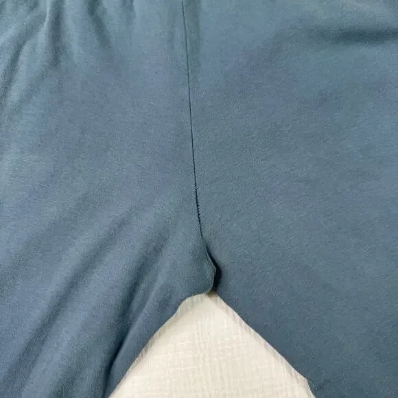 Pact Lounge Pants Blue Ribbed Waist Straight Leg Women’s Small Organic Cotton - Picture 13 of 16